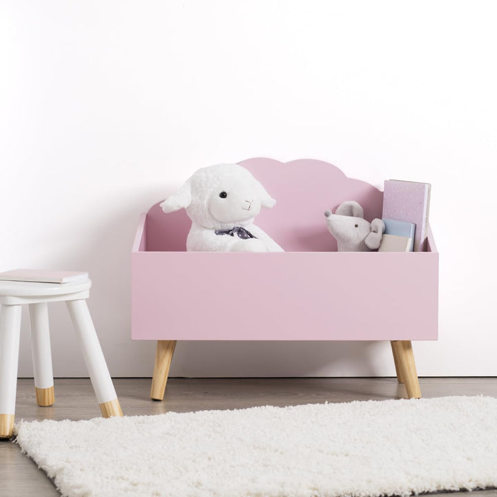 Kinderkiste Wolke rosa - Rosa - Atmosphera créateur d'intérieur L. 58 x l. 45 x H. 28 cm Rosa, L. 58