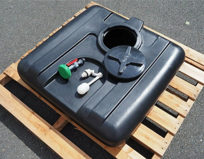 Gartendusche, Solardusche, Wassertank für die Gartendusche, Wassertank PE 100L inkl. Füllventil &