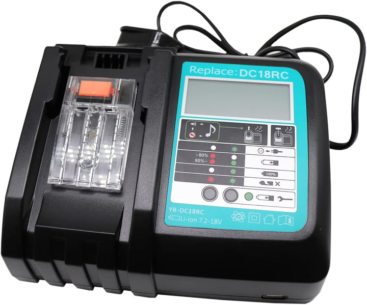 GOLEMON 3A 14.4-18V Ladegerät DC18RA DC18RC DC18RD DC18SC für 18V Makita BL1850 B BL1830 L1840B BL18