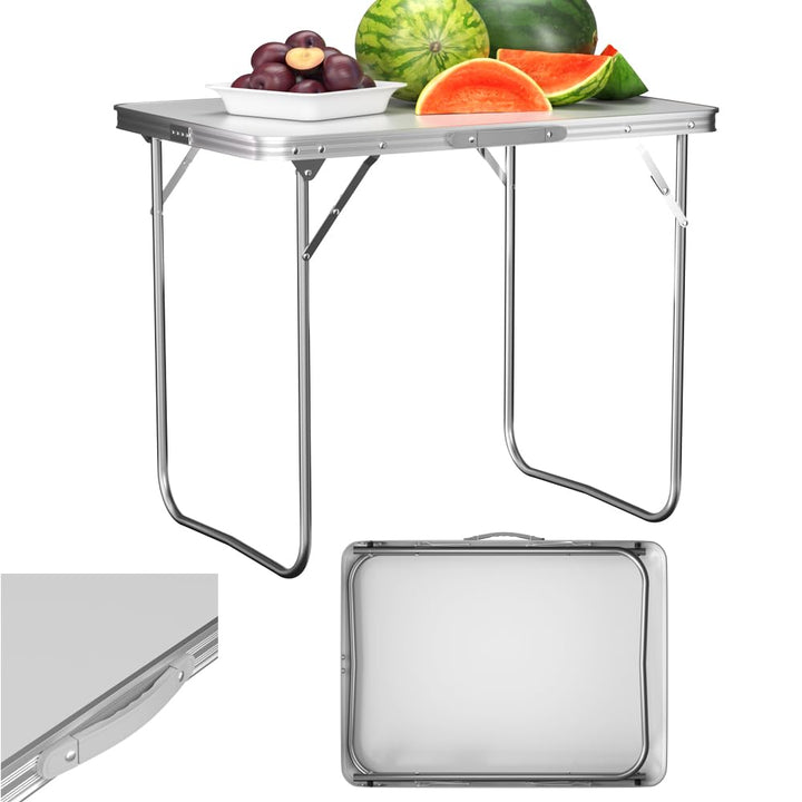 Aluminium-Klapptisch, Campingtisch, tragbarer Klapptisch mit Griff, Picknicktisch, verstellbar, leic