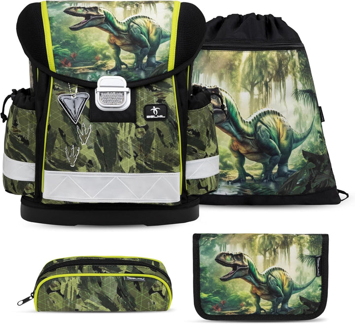 Belmil Classy Schulranzen Set 4 - teilig (403-13/AG/S) Lost World, Lost World