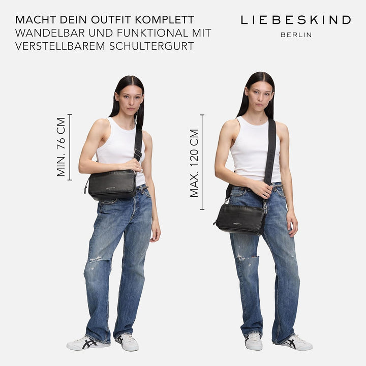 Liebeskind Damen Clarice Crossbody M Schwarz, Schwarz