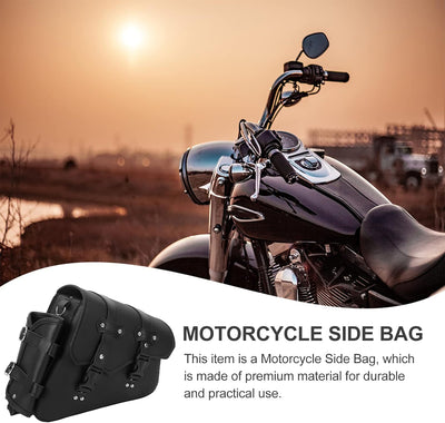 BESPORTBLE Motorradtasche Seitentasche Rechts Motorrad Satteltasche PU Leder Wasserdicht Motorräder