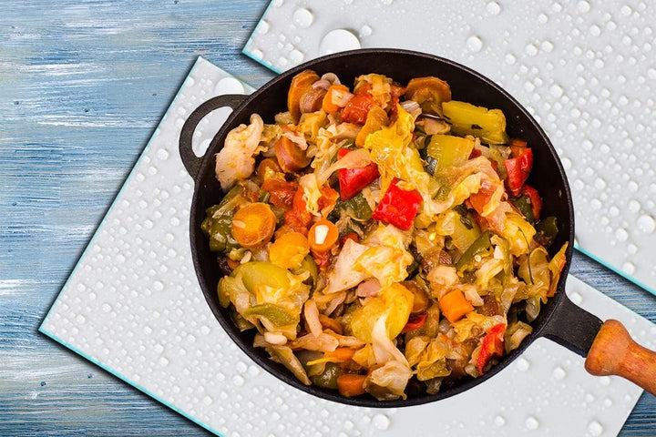TMK | Herdabdeckplatten 2 Teilig 2x30x52 cm Ceranfeldabdeckung Küche Elektroherd Induktion Herdschut