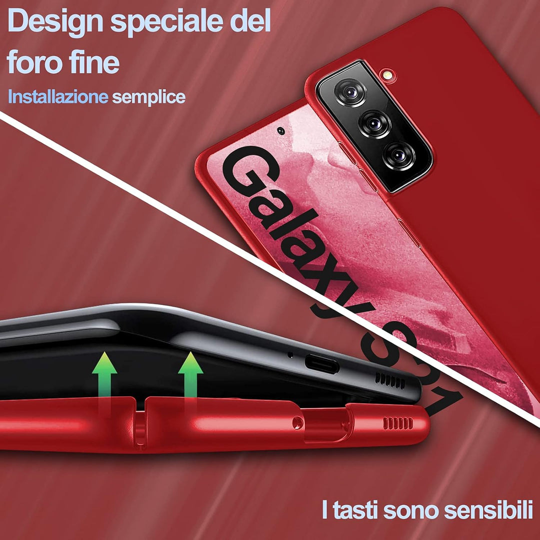 sqgylgl Ultradünne Hülle für Samsung Galaxy S21 5G, Extrem Dünn Matte Finish Handyhülle PC Schale [A