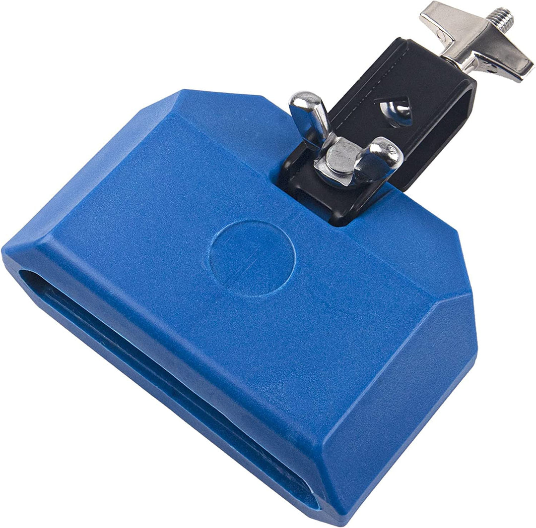 Jam Block Musikinstrument, 12,7 cm, Kunststoff, Lateinisches Trommelinstrument (blau), blau