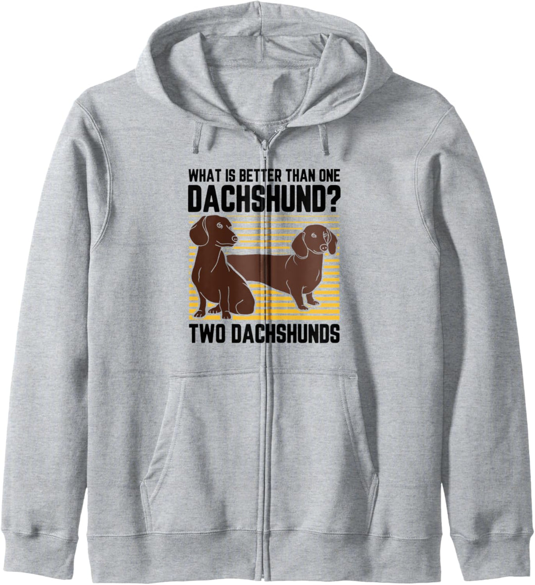 Was ist besser als ein Dackel? Zwei Dackelbesitzer Kapuzenjacke