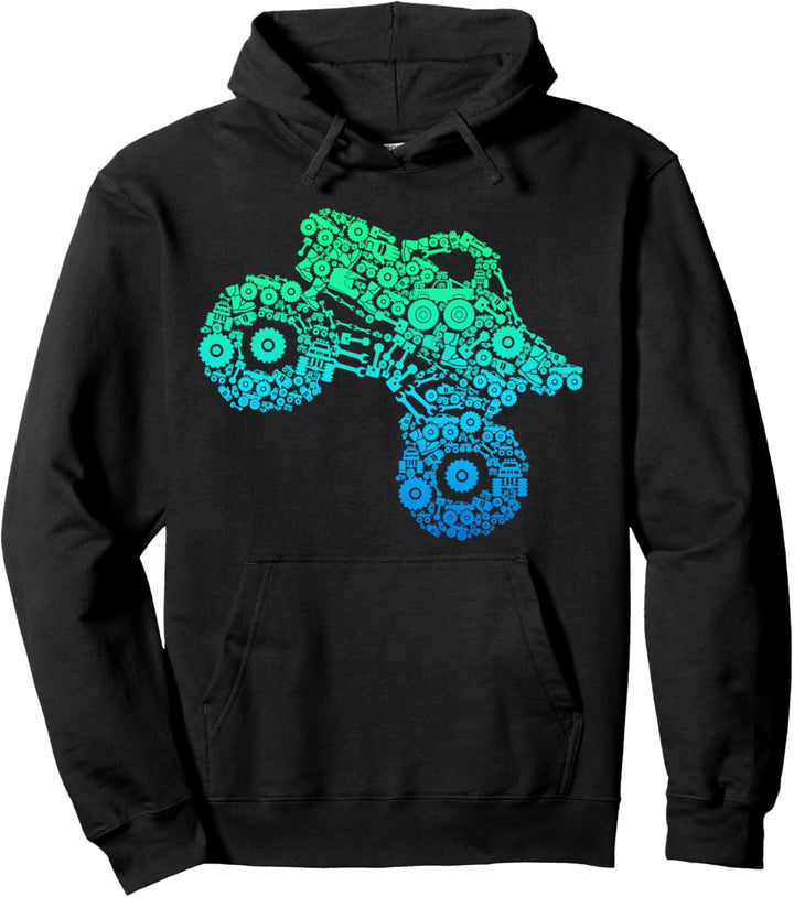 Monster Truck Kinder Jungen Pullover Hoodie