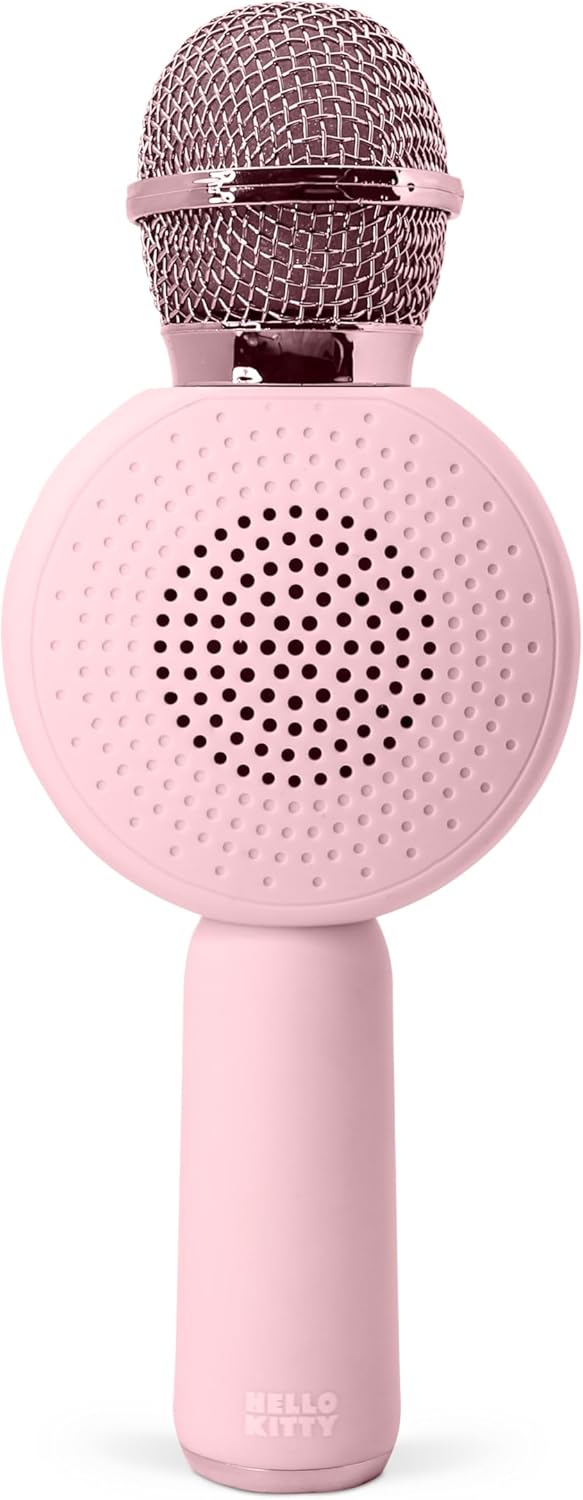 Hello Kitty Karaoke-Mikrofon mit kabellosem Lautsprecher und LED-Leuchten