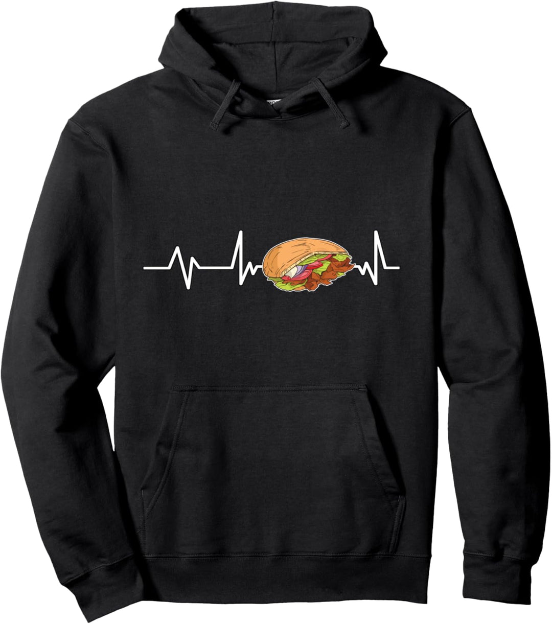 Döner Kebab Herzschlag Kebab Geschenk Döner Pullover Hoodie