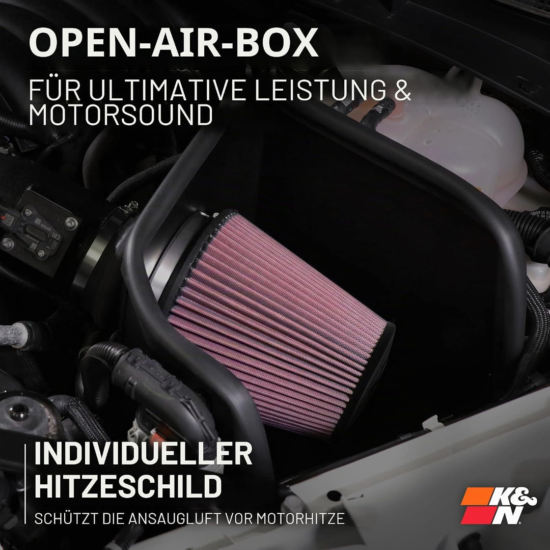 K&N 69-4519 Waschbarer und wiederverwendbarer TP KFZ Hochleistungsluftfiltersystem Rot