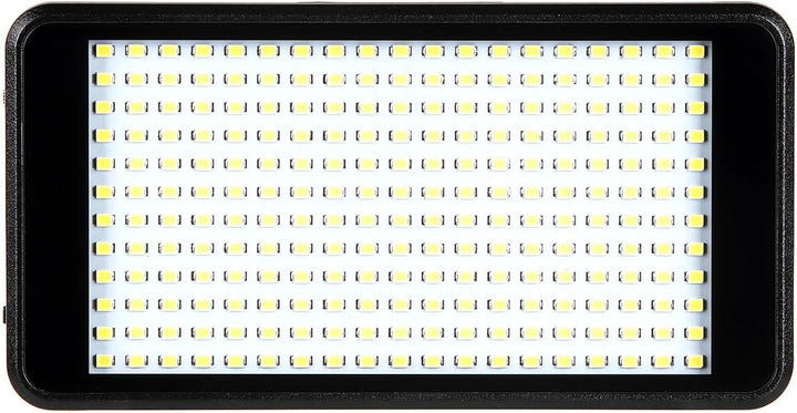 ayex Extraflache dimmbare Videoleuchte mit 228 LEDs und Power Bank Funktion mit Diffusoren und Neige