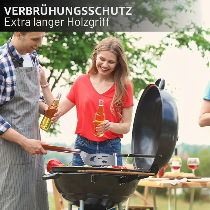 Grillspatel für Grill, 7-in-1-Grillwerkzeug für Grill,Multifunktion Grillwerkzeug, Papa-Geschenke, G
