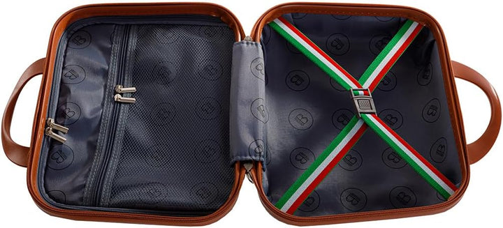 BERTOO Firenze Hartschalen-Reisekoffer-Set, 2-teilig, ABS-Schale, 4 abnehmbare 360°-Rollen, Schwarz