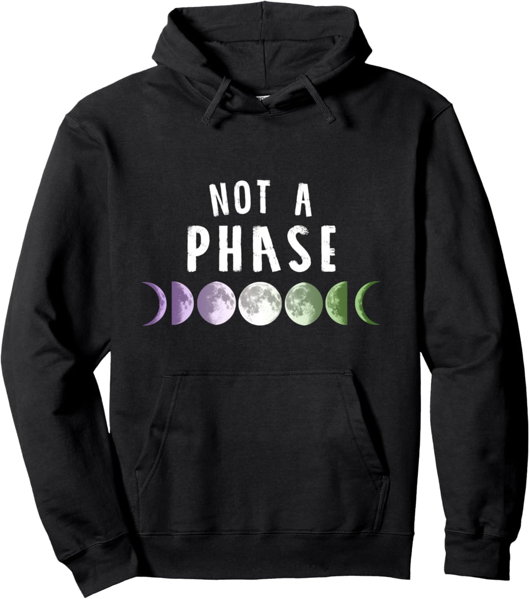 Not a phase Mondphasen LGBT Pride CSD Genderqueer Pullover Hoodie