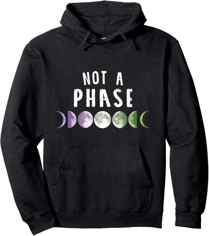 Not a phase Mondphasen LGBT Pride CSD Genderqueer Pullover Hoodie