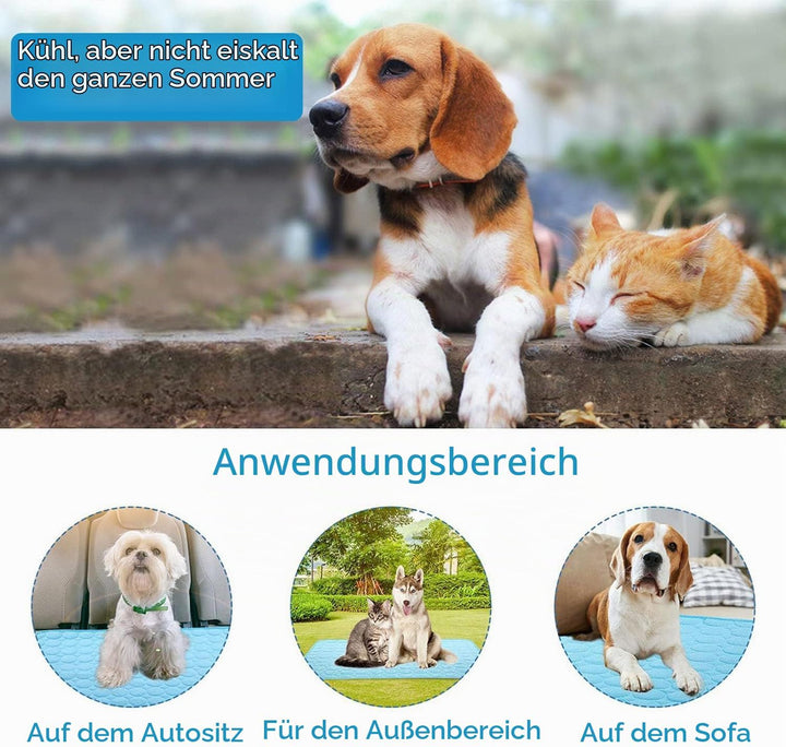 YXHZVON Haustier Kühlmatte, Waschbares Hundematte, Sommer Kühlkissen für Hunde, Selbst Kühlende Hund