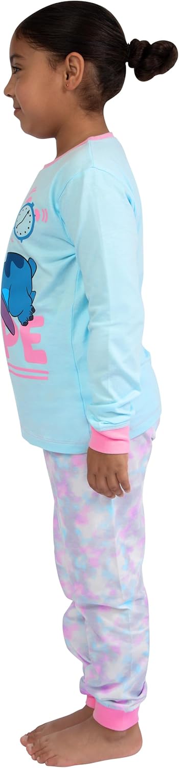 Disney Stitch Schlafanzug | Lilo Und Stitch Pyjama Mädchen | Tie-Dye Schlafanzüge Für Mädchen 116 La