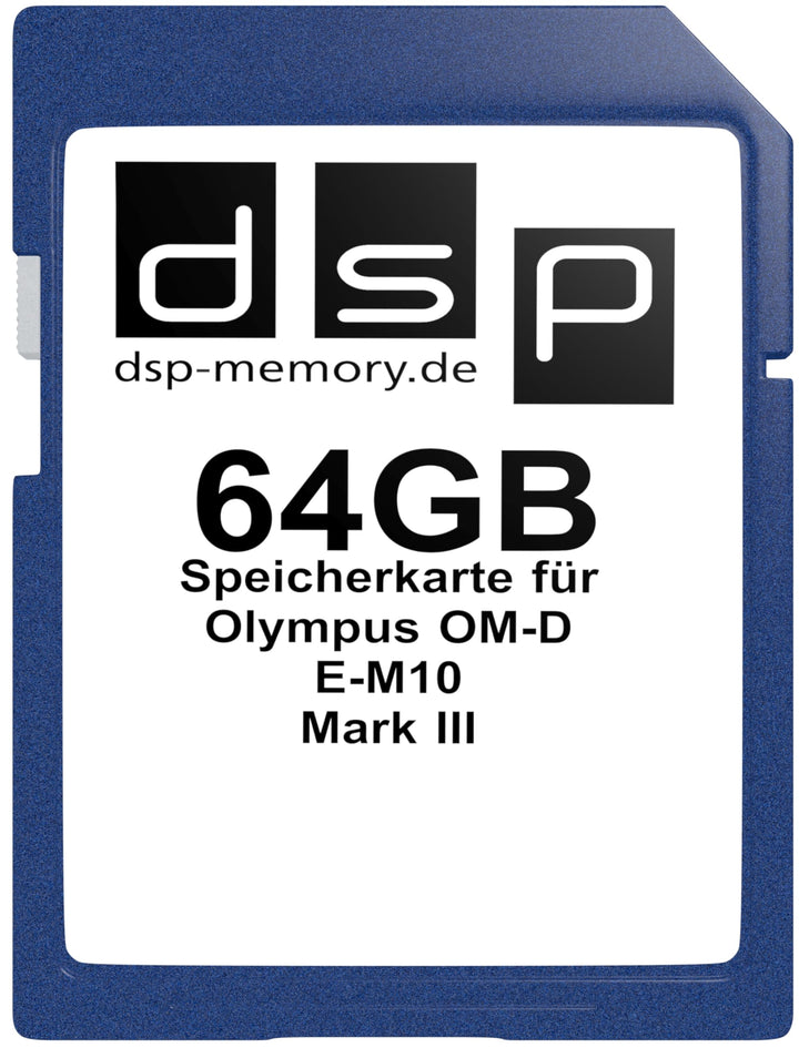 64GB Speicherkarte für Olympus OM-D E-M10 Mark III Digitalkamera