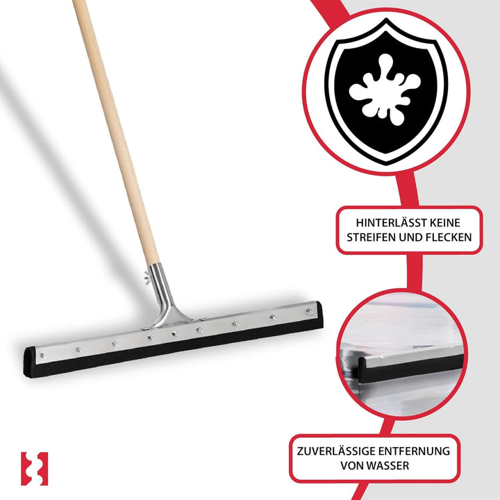 KOTARBAU® Gummiabzieher - Wasserschieber - 60 cm – Bodenabzieher - Schaumstoff-Wasserabzieher – für