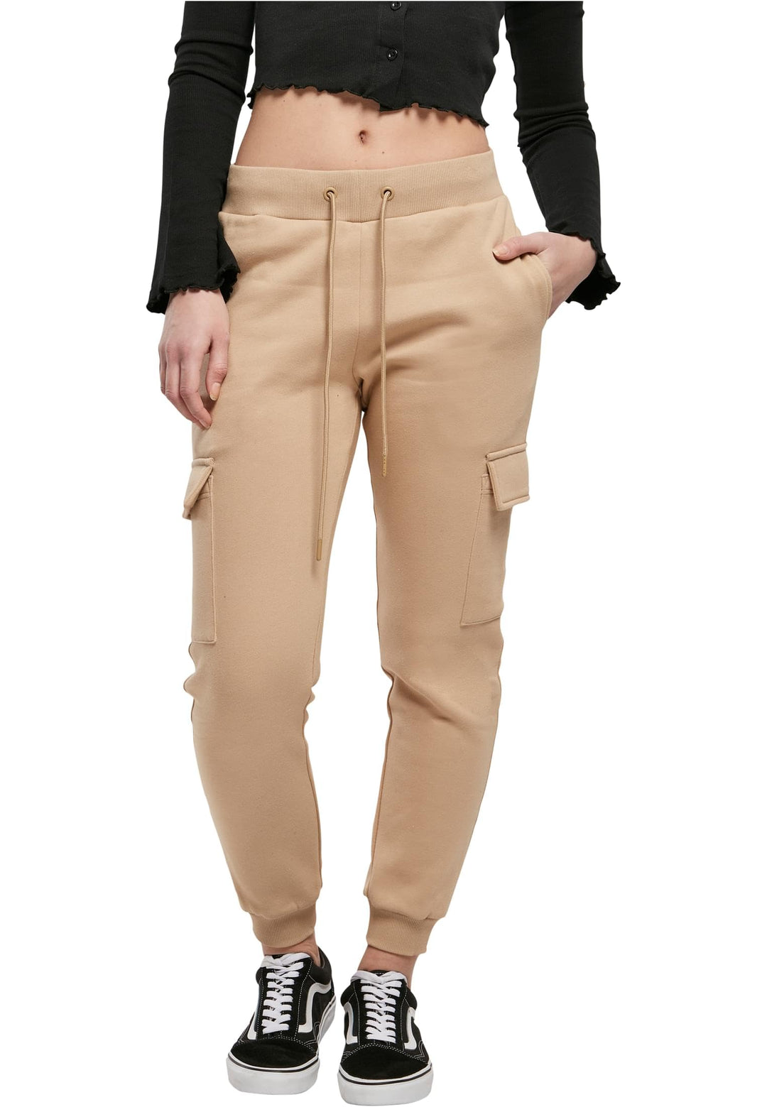 Urban Classics Damen Ladies Cargo Sweat Pants XL Unionbeige, XL Unionbeige