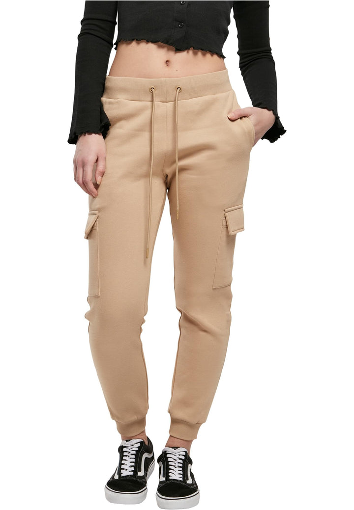 Urban Classics Damen Ladies Cargo Sweat Pants XL Unionbeige, XL Unionbeige