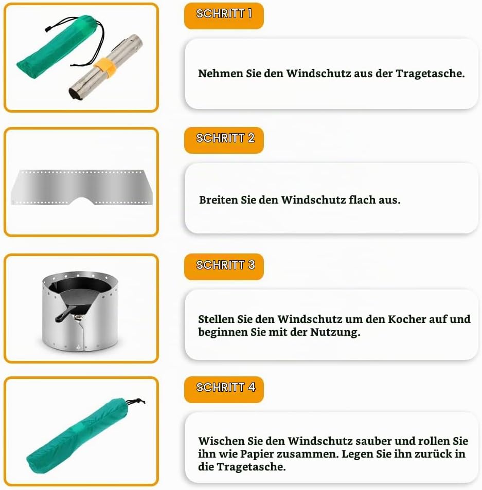 Lixada Ultraleichter Titan Outdoor Campingkocher Windschutz Regenschirm Winddichte Platte 18cm