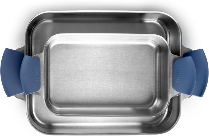 IBILI - 5Ply Element Bräter, 34 x 26 x 4,5 cm, ohne Antihaftbeschichtung, 5-lagig, induktionsgeeigne