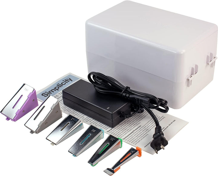 Simplicity 3881925EUK Schrägbandformer, Kunststoff, weiss, Einheitsgrösse Tape Maker Werkzeug, Tape