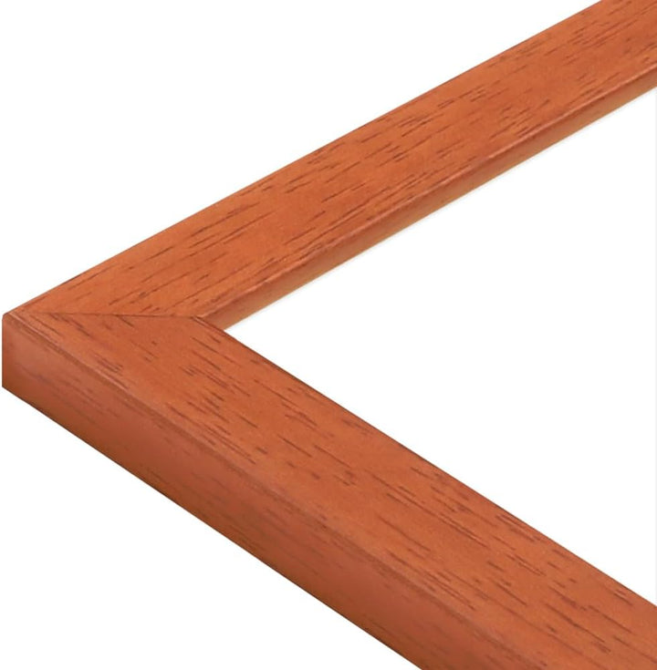 WANDStyle Bilderrahmen Modern 50x50cm I Farbe: Kirschbaum-Optik I Fotorahmen I klassischer Holzbilde