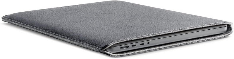 Woolnut Leder Sleeve Case Hülle Tasche für MacBook Pro 16 Zoll (2021-2024, M1/M2/M3) - Grau Grau Mac