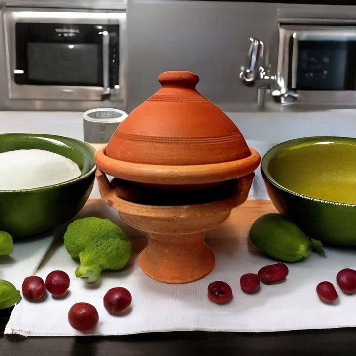 Marrakesch Orient & Mediterran Interior Marokkanische Tajine Tuareg 30cm inkl Stövchen