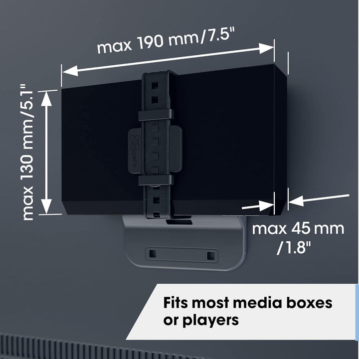 Vogel's TVA 6400 Medienbox-Halterung, Kompatibel mit Allen Modellen, Für Fast alle Media-Boxen mit E