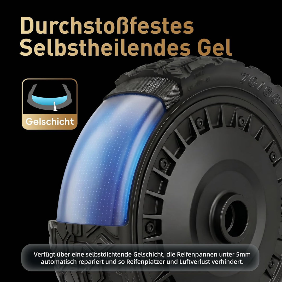 70/60-7,5 Selbstreparierender Schlauchlose Reifen für Ninebot ZT3 Pro / G3 Elektroroller Ersatzreife
