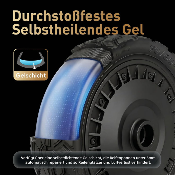 70/60-7,5 Selbstreparierender Schlauchlose Reifen für Ninebot ZT3 Pro / G3 Elektroroller Ersatzreife