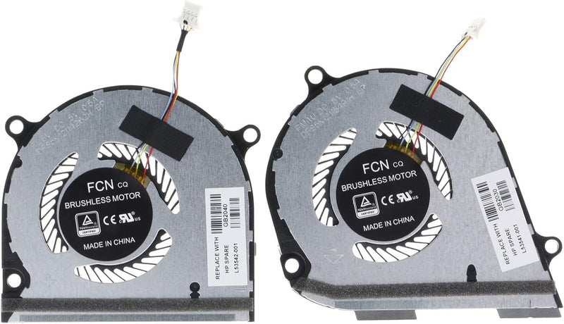 CPU- und GPU-Lüfter für HP Envy X360 15-DS 15-DR 15M-DS 15M-DS0011DX L53542-001 L53541-001 L53867-00