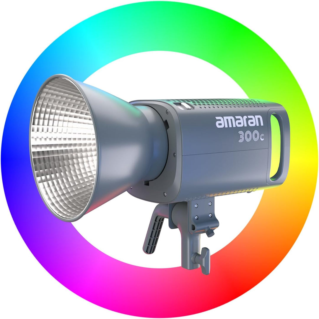 Amaran 300c - Vollfarbige 300W Bowens Mount Point-Source LED-Leuchte mit RGBWW und Hochwertiger Lich