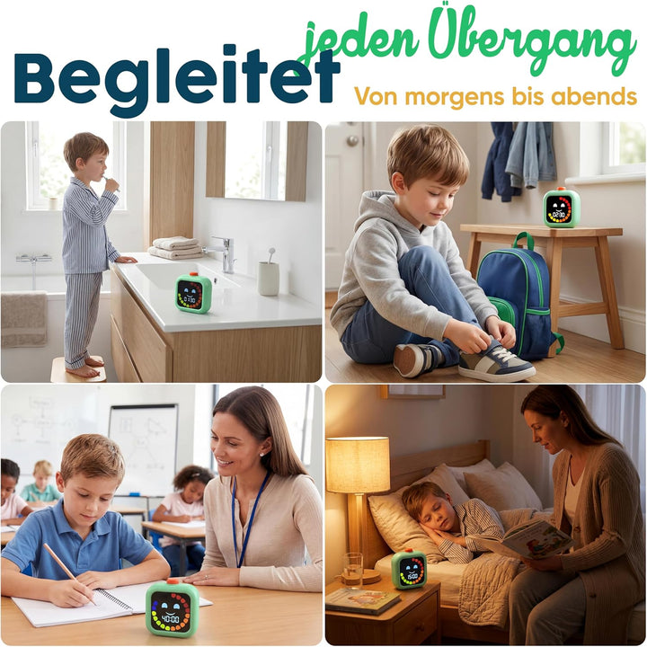 Digitaler Visueller Timer für Kinder - Wiederaufladbar, Geräuschlos 99-Minuten-Kinder-Timer für Schu