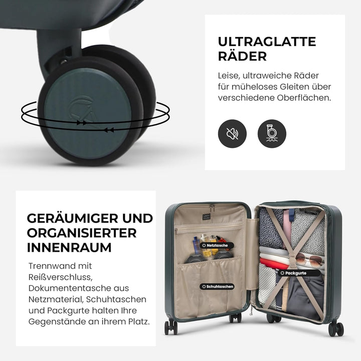 Aerolite Erweiterbar 55x40x20cm auf 55x40x23 cm Lufthansa Eurowings Condor Wizz Air Priorität und me