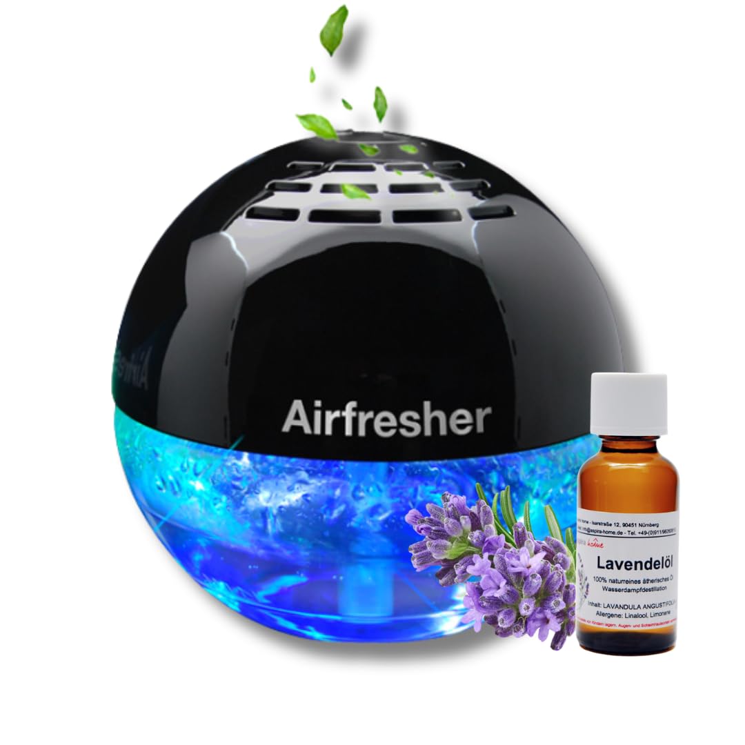 LURA Lufterfrischer Luftreiniger & Luftbefeuchter mit Lavendel Öl – Original Aromatisierer gegen Ger