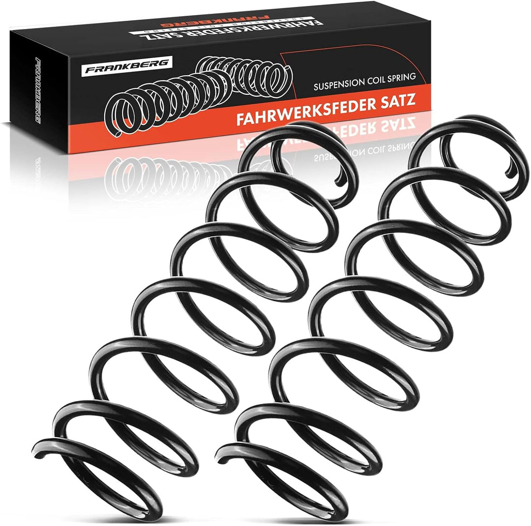Frankberg 2x Federn Fahrwerksfeder Hinterachse Kompatibel mit Megane III Grandtour KZ0/1 Kombi 1.4L-