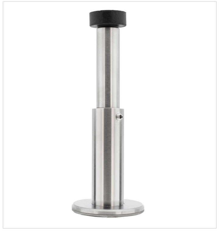 Verstellbarer Wandpuffer von 88 bis 128 mm | Dual-Installation, Klebebasis oder Schraube | Edelstahl