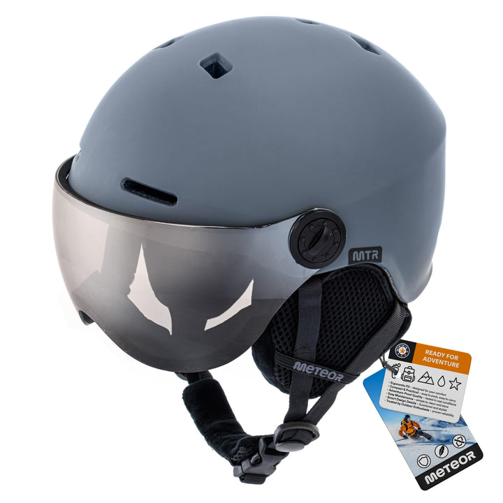 meteor Skihelm Kinder Snowboard Helm Herren Ski Helmet fur Mädchen Jungen Skihelm Damen S (53-55cm)