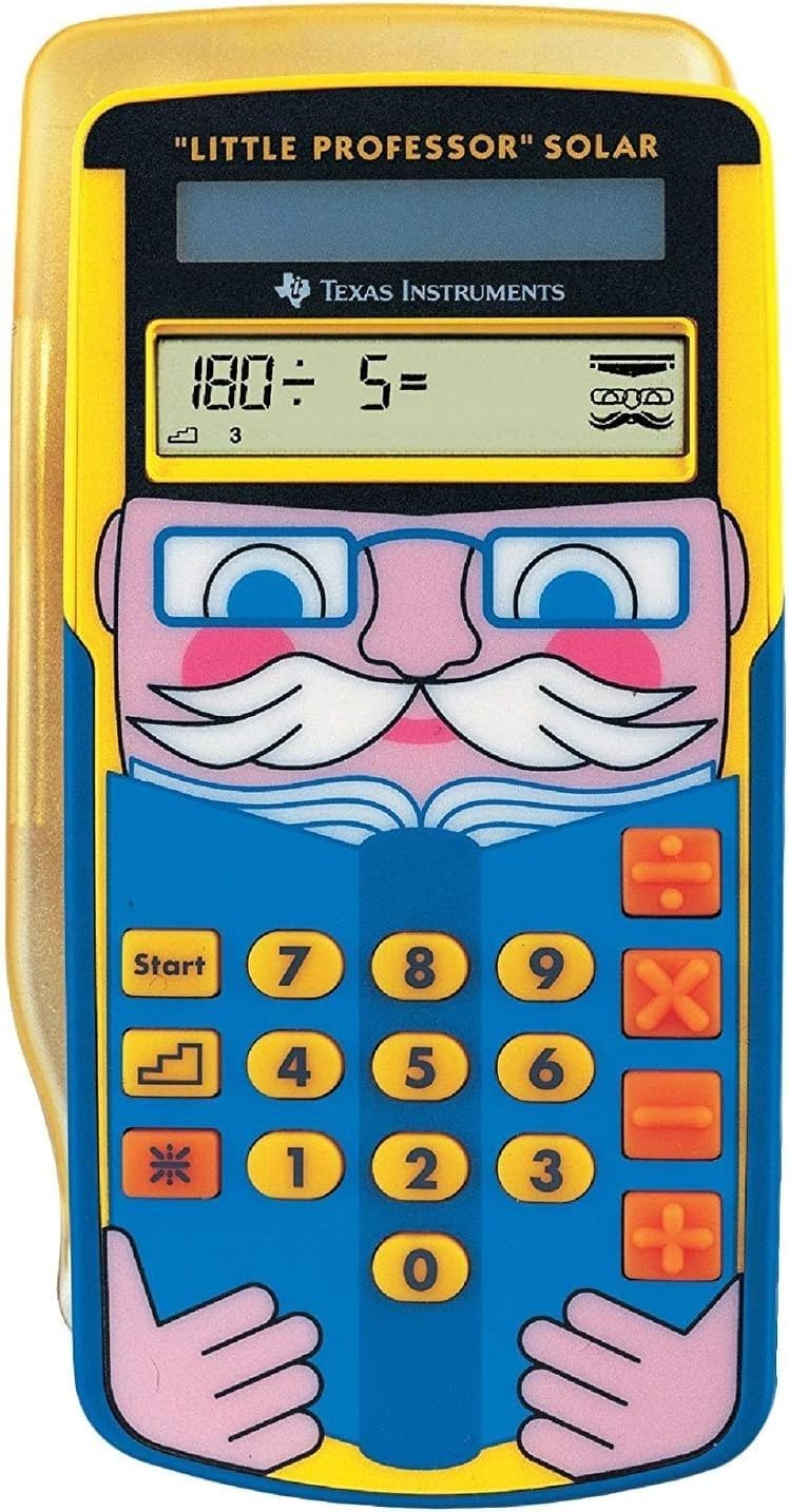 Texas Instruments Little Professor Rechentrainer (für Vor- und Grundschule, Solarbetrieben, mit 80.0
