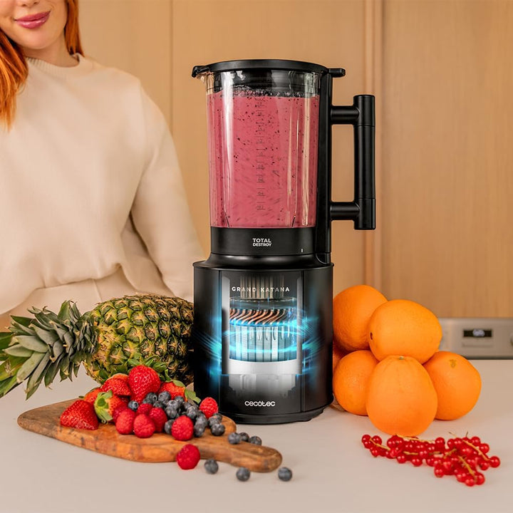 Cecotec Standmixer Grand Katana 2700MAX Total Destroy Screen B. Maximale Leistung 2700W, Digitales D