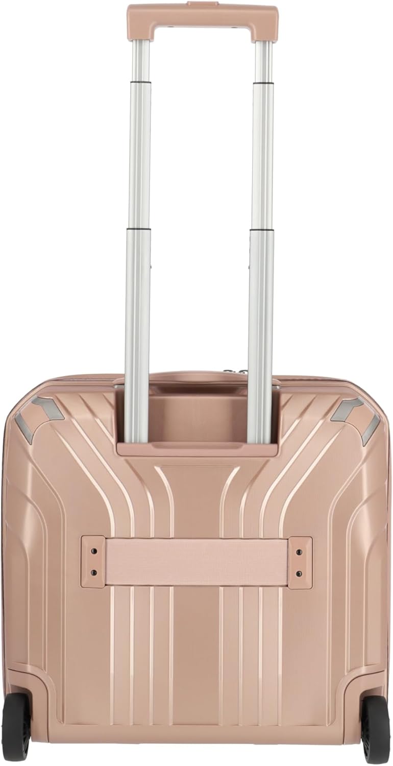 Travelite 2-Rad Handgepäck Laptop Trolley Hartschale mit recyceltem Innenfutter, Gepäck Serie ELVAA: