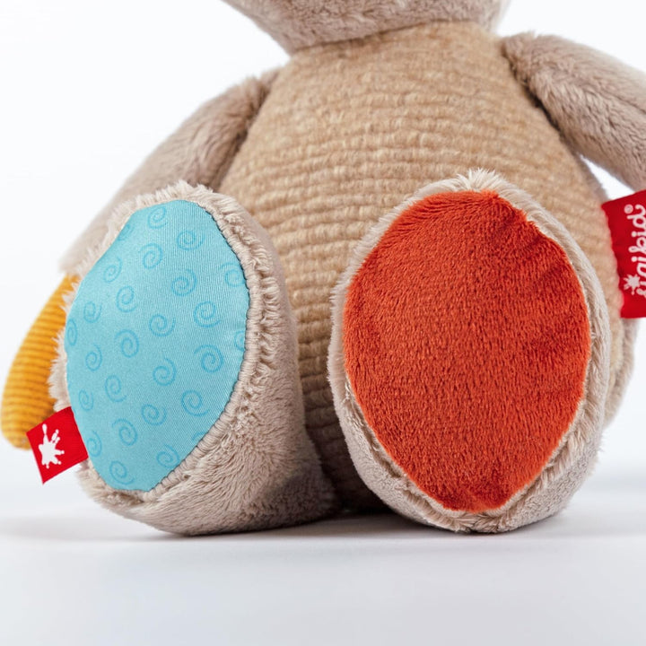 sigikid 43229 Patchwork Stofftier, Mehrfarbig/Nilpferd, Mehrfarbig/Nilpferd
