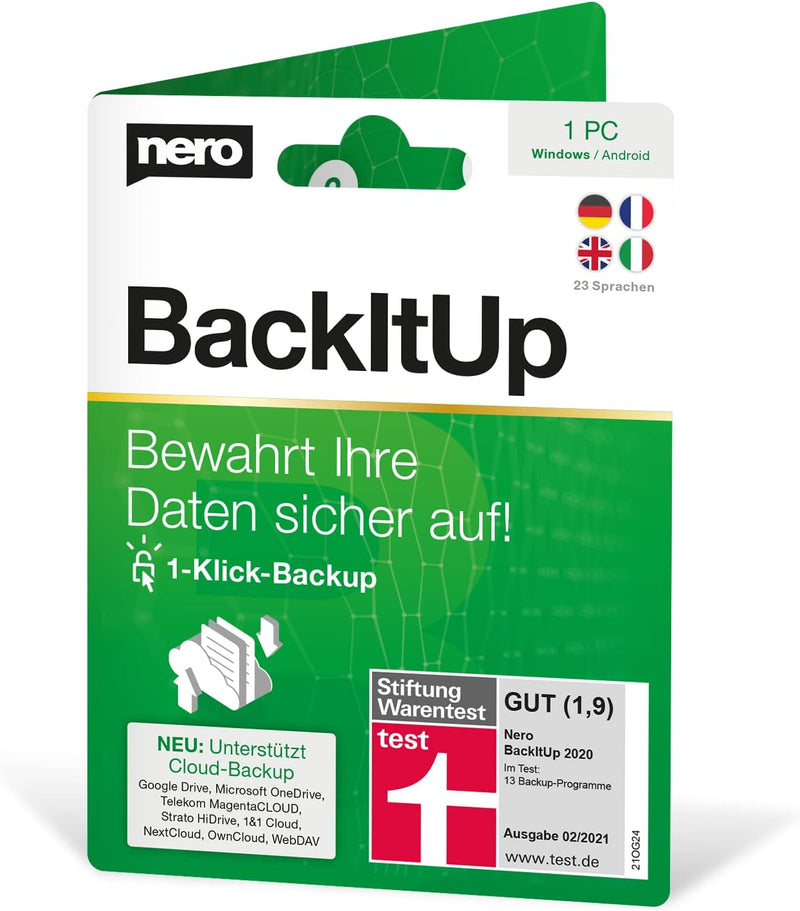 Nero Testsieger Backup Software - Unbegrenzte Lizenz | Datensicherung erstellen, Auto-Backup, Cloud-