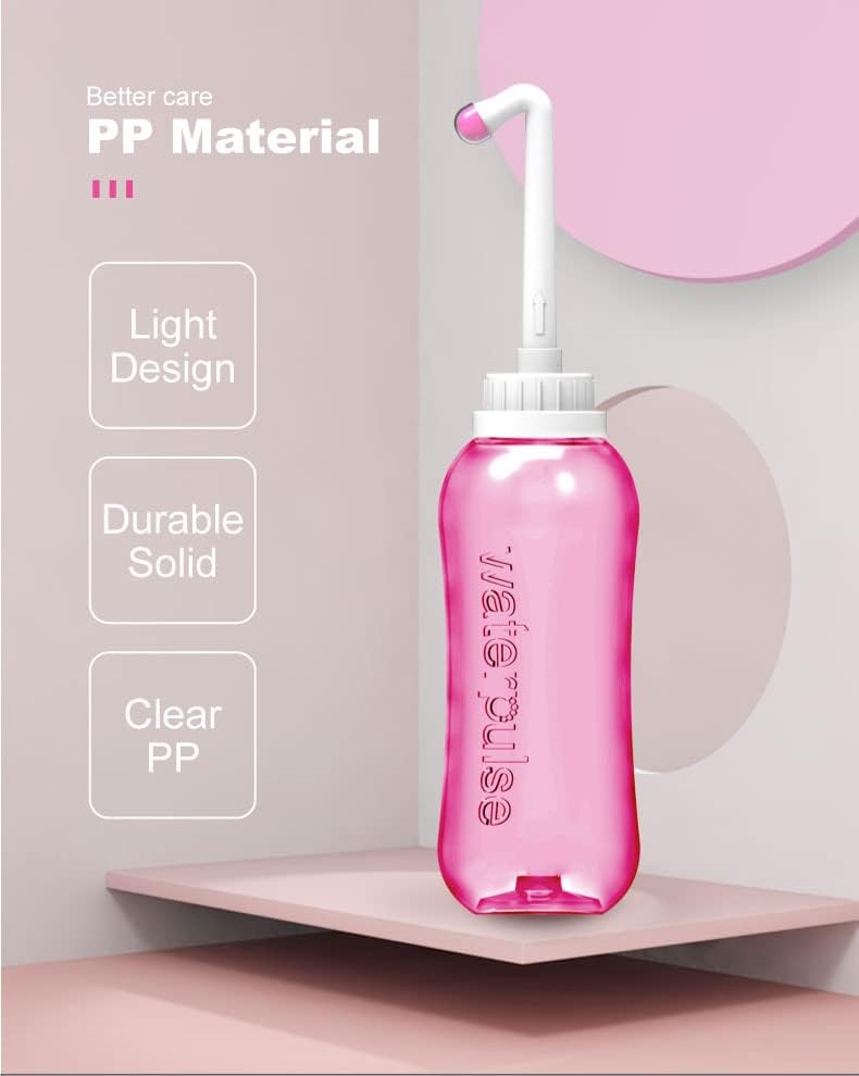Waterpulse ED-550 SET 2 stück rosa und grün hand bidet Dusch-WC 500ml I mobiles Reise Bidet I Intimd