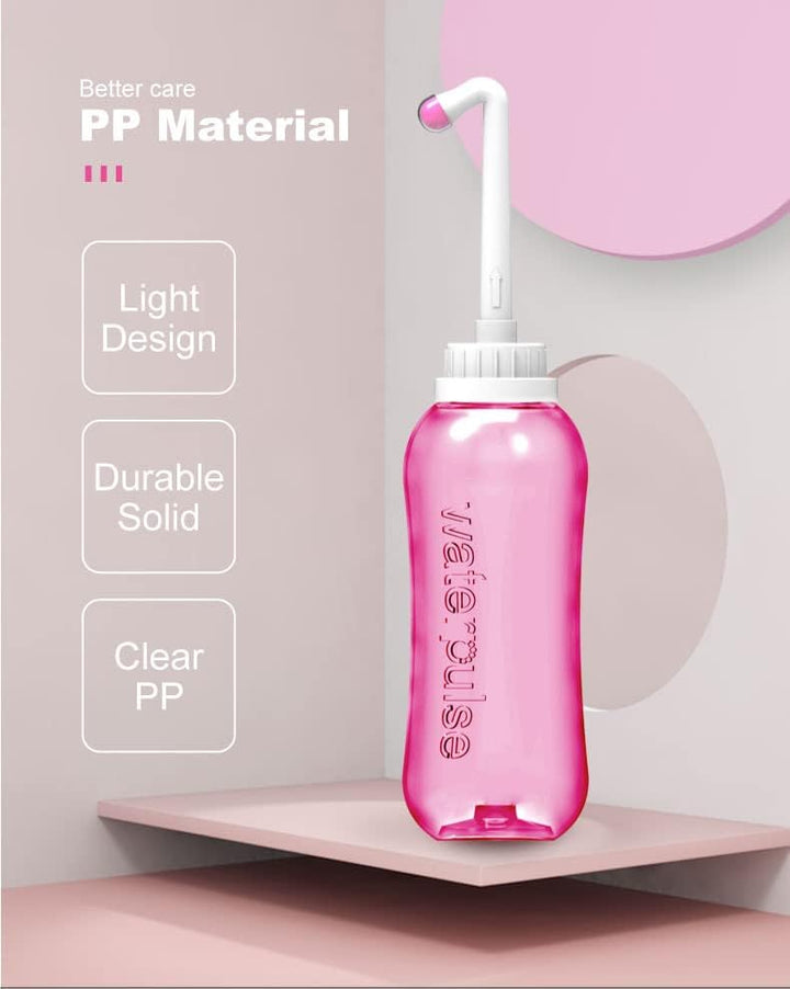Waterpulse ED-550 SET 2 stück rosa und grün hand bidet Dusch-WC 500ml I mobiles Reise Bidet I Intimd